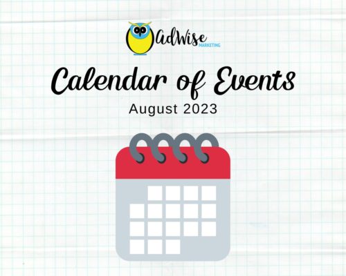 Upcoming events: August 2023