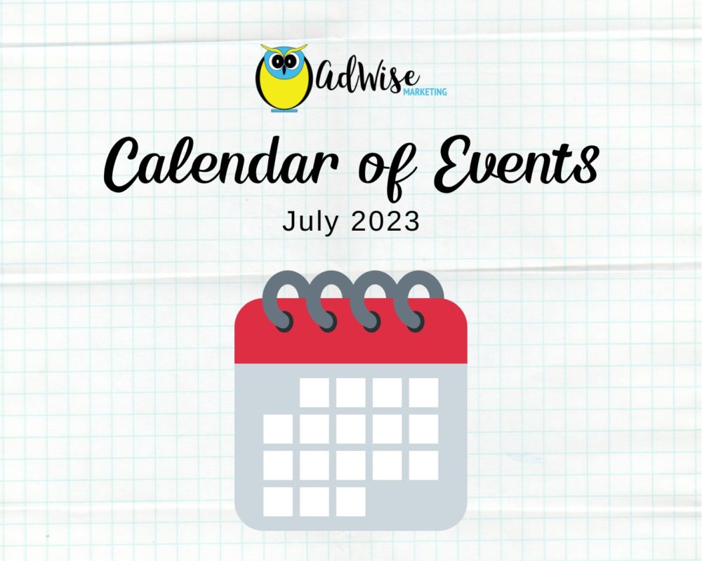 Calendar of Events July 2023