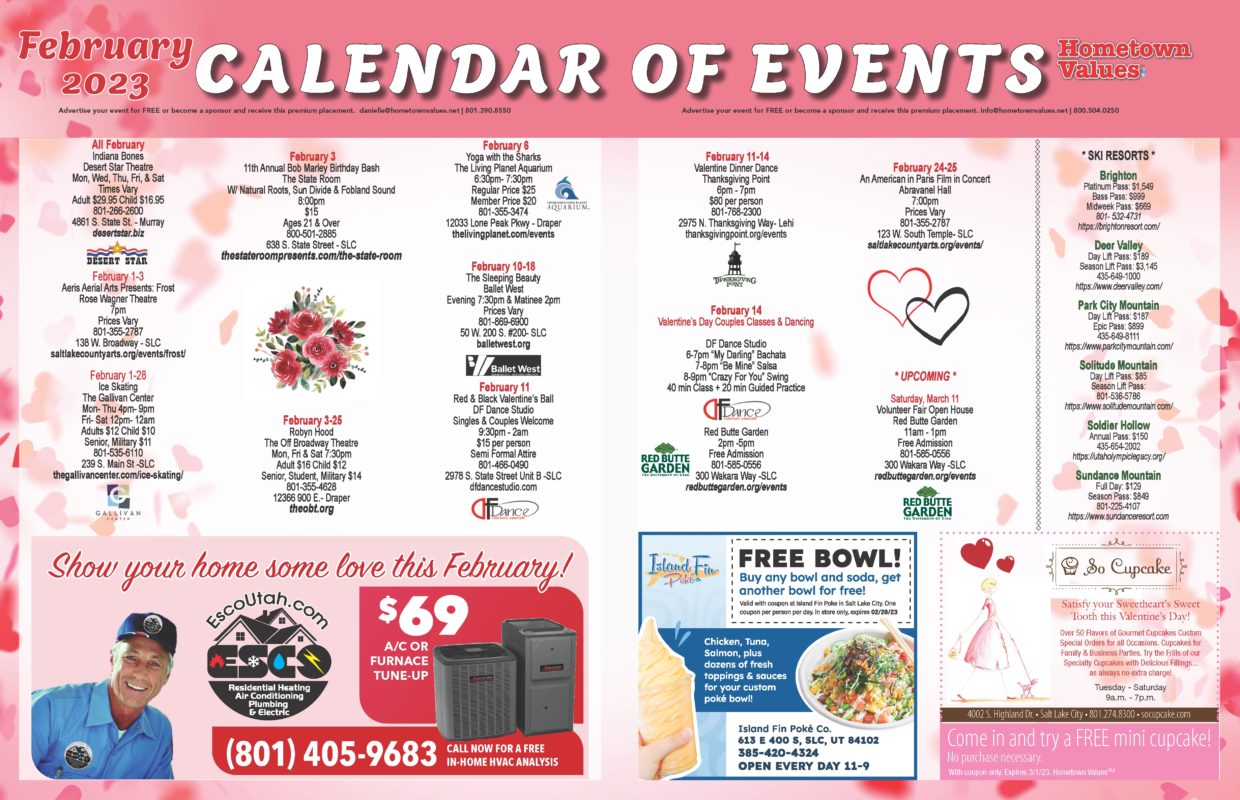 Calendar of Events February