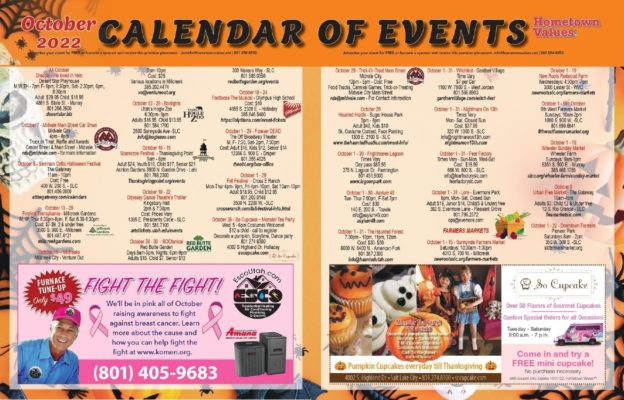 October 2022 Calendar of Events