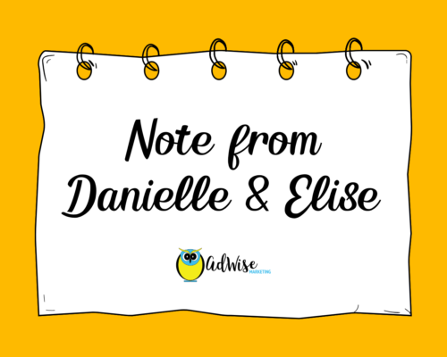 note from danielle and elise
